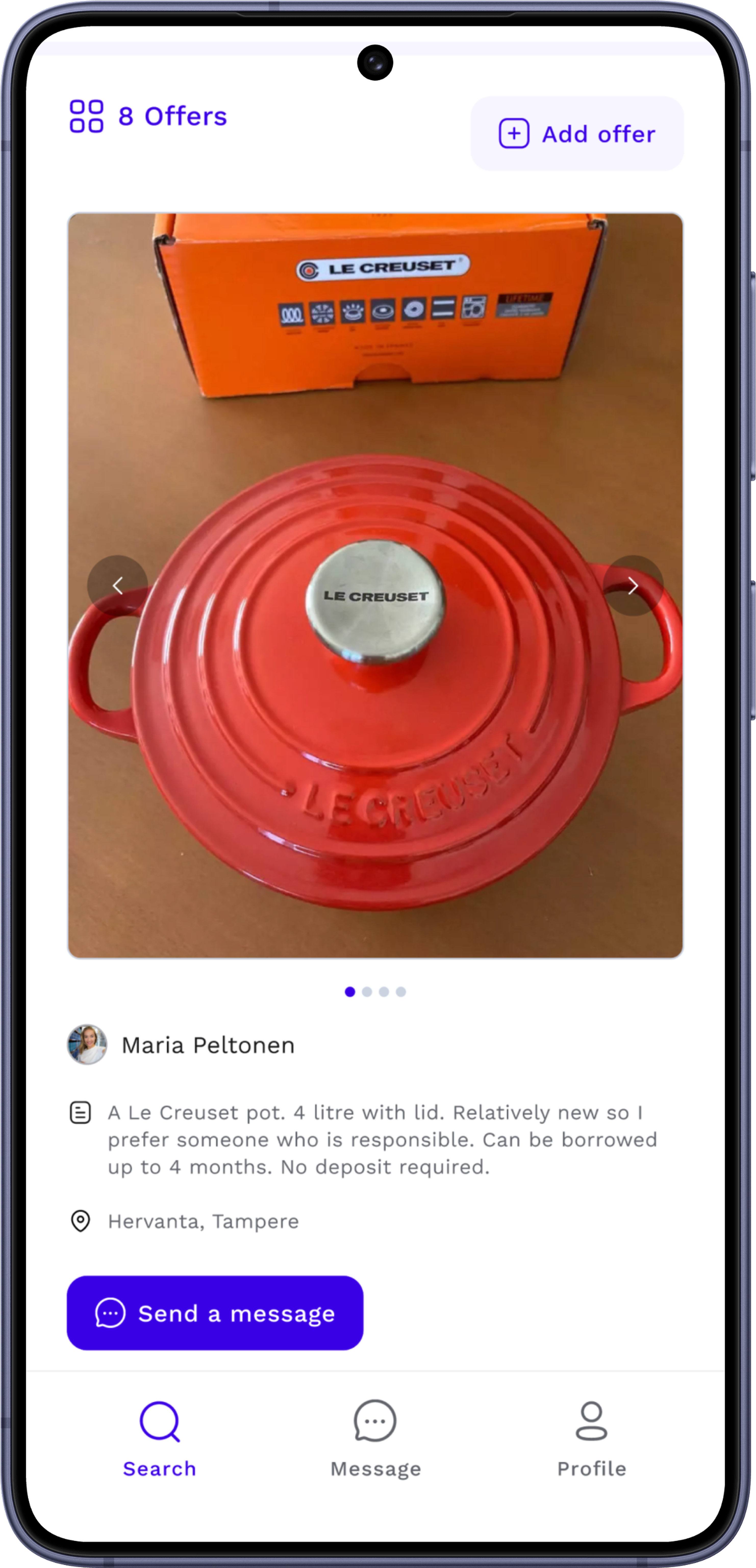 UniBorrow &mdash; Offer Details screen
