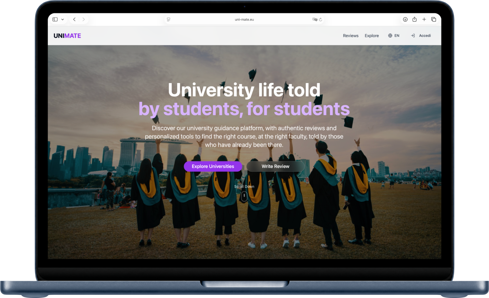 UniMate — university guidance platform